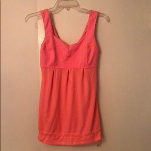 Lululemon Pink Drawstring Tank Top